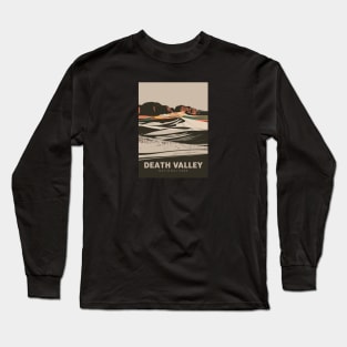 Death Valley Minimal Landscape Long Sleeve T-Shirt